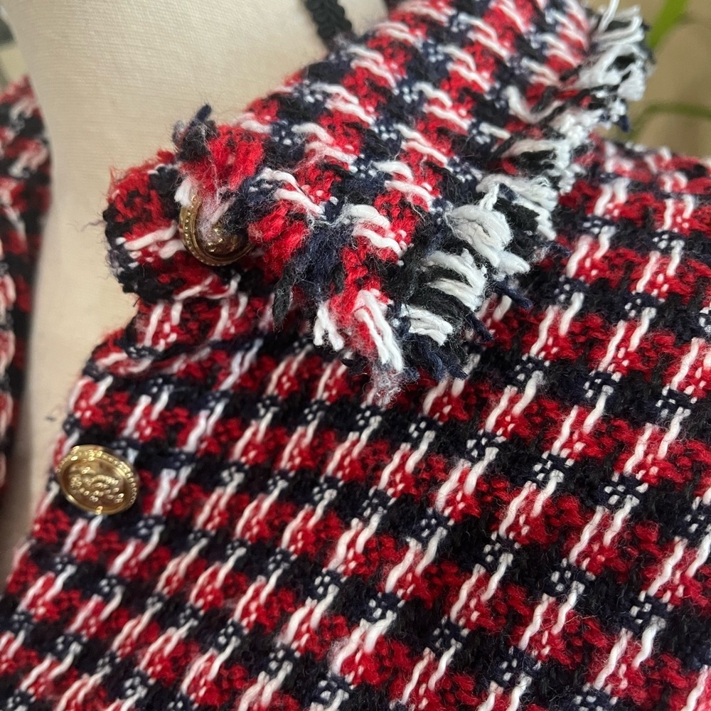TWEED OVERSIZED TOP - Picture 4 of 10